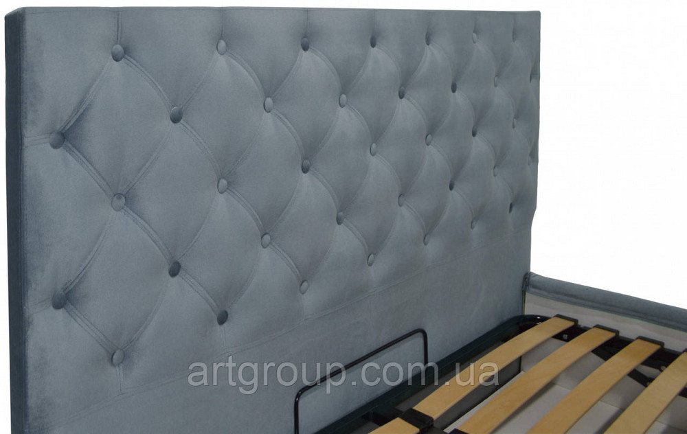 Ліжко Coventry Comfort 120 х 200 см Missoni 030 З підйомним механізмом та нішою для білизни Синій Дніпро - фото 20