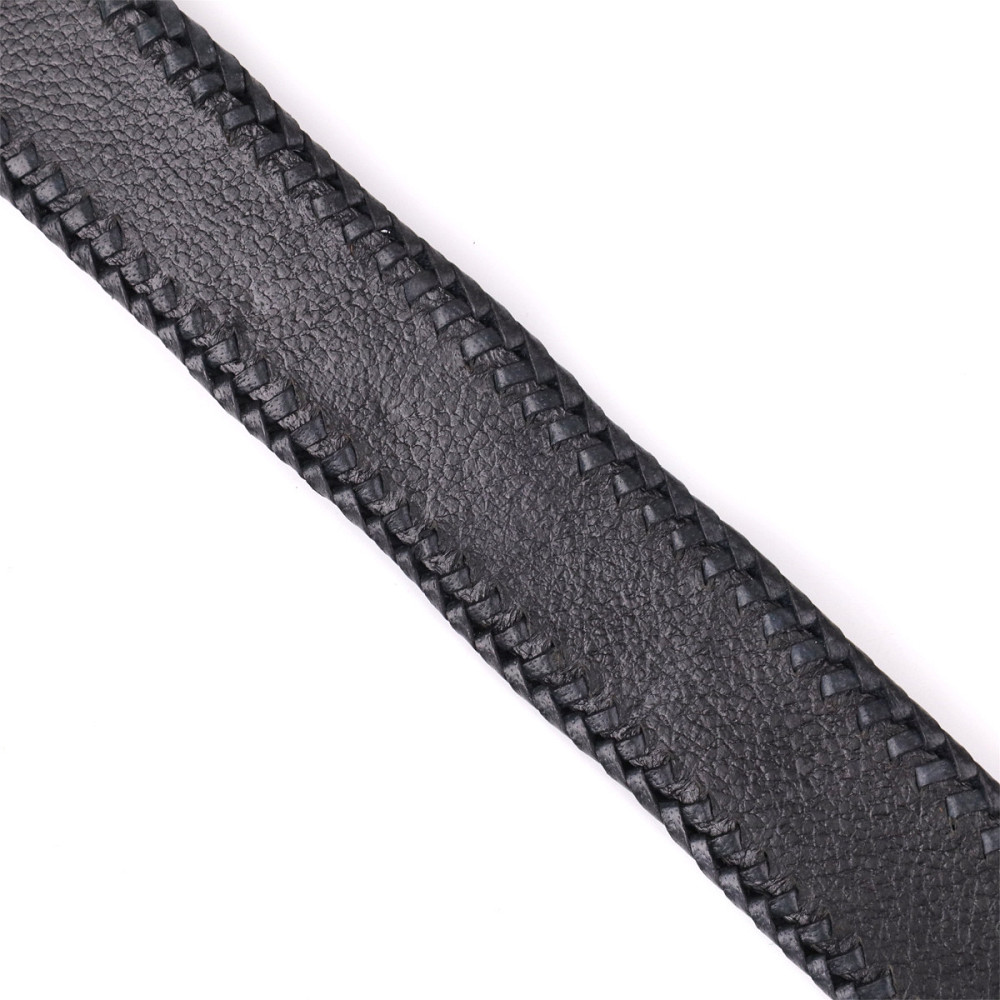 Ремінь-автомат CROCODILE LEATHER 18010 з натуральної шкіри крокодила Чорний Київ - фото 12