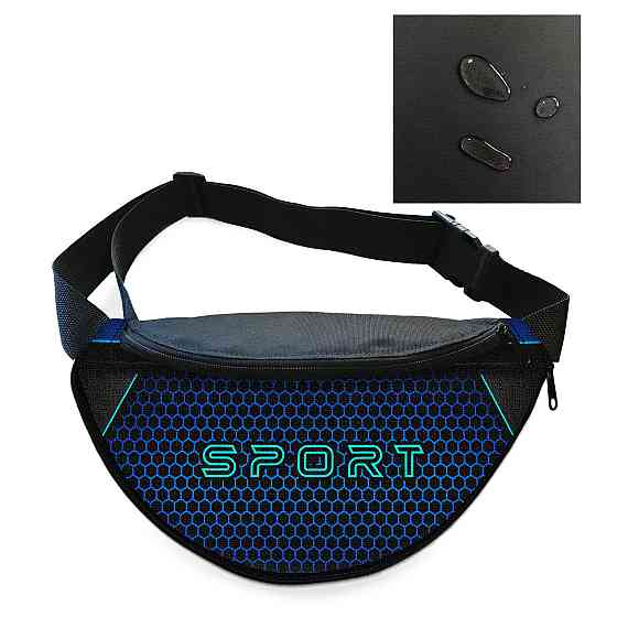 Сумка-бананка чоловіча/жіноча Sport 32×16 см з розширювачем поясна сумка або сумка через плече (02873) Київ