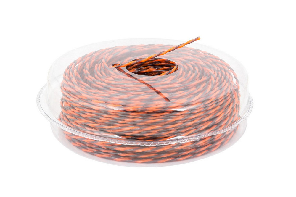 Волосінь для тримера безшумна MASTERTOOL SPIRAL 2.70 мм 71 м (блістер) двоколірна 19-1613 Рівне - фото 1