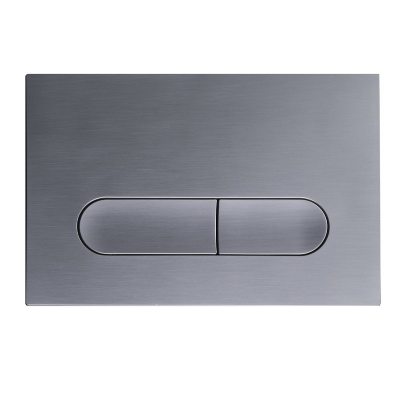 Панель змиву Koer KT-0608-07 240x160x10mm пластикова, кнопка закруглена (колір графіт) (KR6128)   ( 21058 ) Харків - фото 7