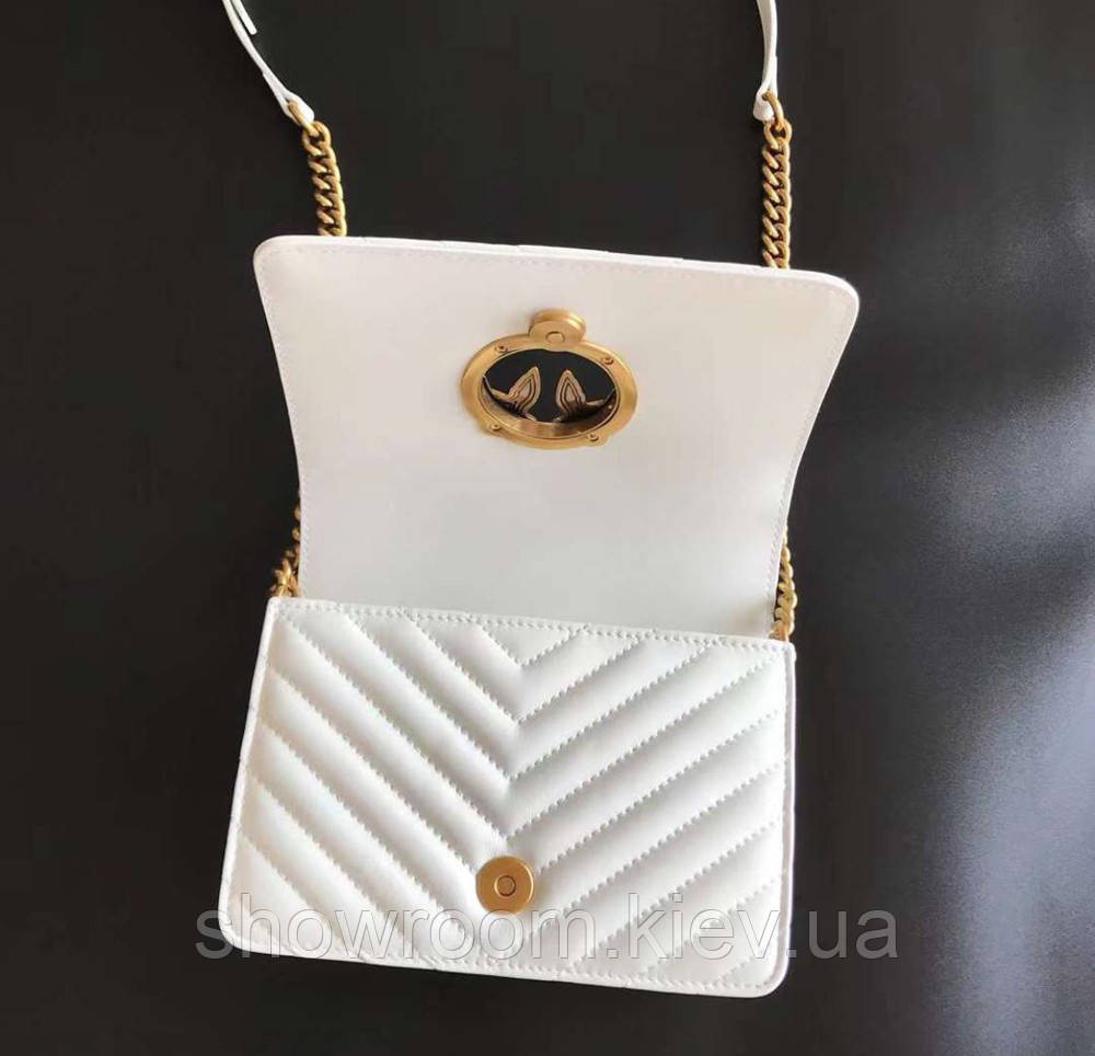 Женская сумка Pinko click mini (231112) белая Киев - изображение 4