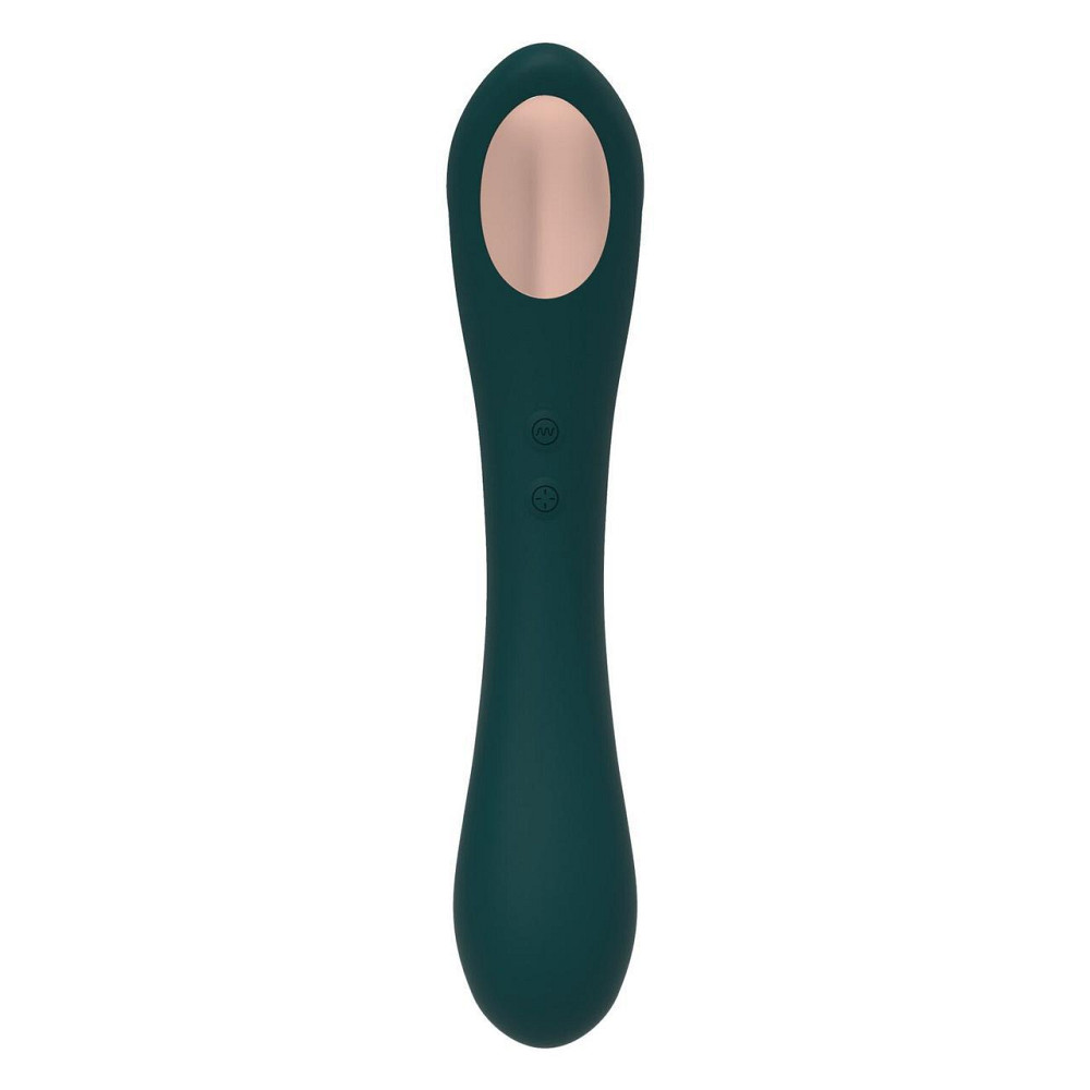 Вібратор та вакуумний кліторальний стимулятор 2-в-1 Alive Quiver Teal оновлена модель Sex Aura Київ - фото 3