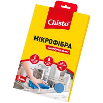 Салфетки для уборки Chisto Микрофибра Универсальная 1 шт. (4820164151068) Винница