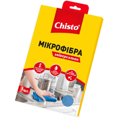 Салфетки для уборки Chisto Микрофибра Универсальная 1 шт. (4820164151068) Винница - изображение 1