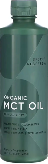 Органічна олія MСТ Sports Research Organic MCT Oil 473 ml Київ - фото 1