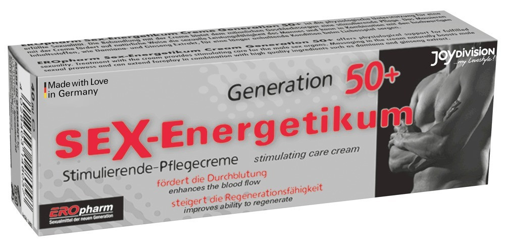 Крем эрекционный JOY Division Sex Energetic 50+ Sexenergy Cream, 40 мл Sex Aura Киев - изображение 1