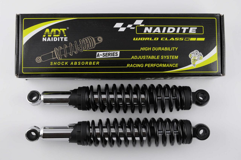 Амортизаторы (пара)   мопед Дельта   34 см, регулируемые   (черные) Мукачево - изображение 1