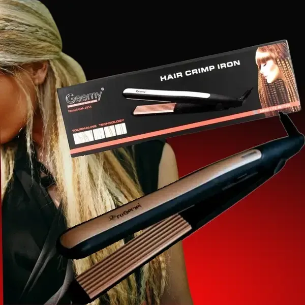 Щипці для волосся плоскі GM 2955 (плоска) з індикатором нагріву, зручна рукоятка Одеса - фото 1