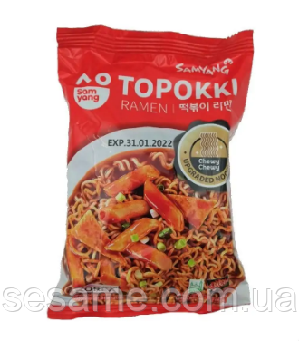 Локшина швидкого приготування Топоккі Рамен Topokki Ramen SamYang 80 г Харьков - изображение 1