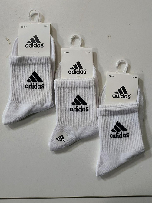 Женские носки набор 3шт средней висоты хлопок Адидас ADS3 41-45 Киев - изображение 1