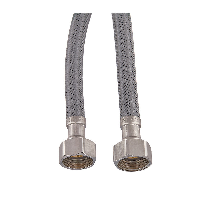 Гнучке підведення Zerix ZHN-02-F1/2"xM10-120 (нейлонове обплетення, гайки нерж) (пара) (ZX5161) Київ - фото 2