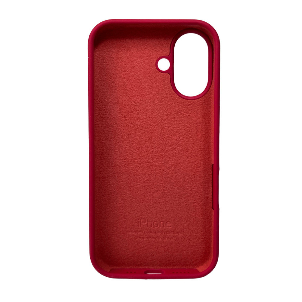 Чохол Silicone для Apple iPhone 16, марун Київ - фото 5