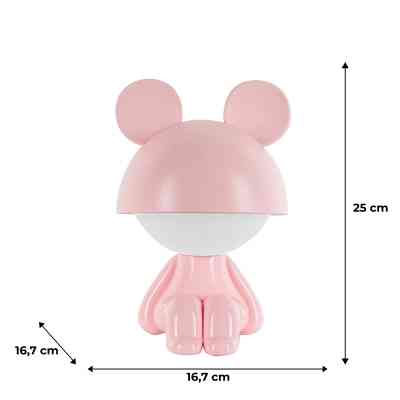 Нічник Kite Світильник LED з акумулятором Cute Mouse, рожевий (K25-316-2-2) Вінниця