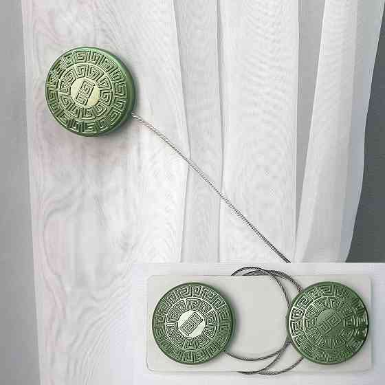 Магніти для штор і гардин Родос набір 2 шт Оливковий (81-127) Київ