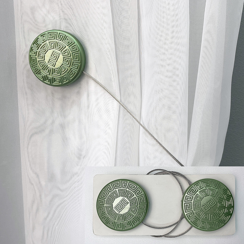 Магніти для штор і гардин Родос набір 2 шт Оливковий (81-127) Київ - фото 1