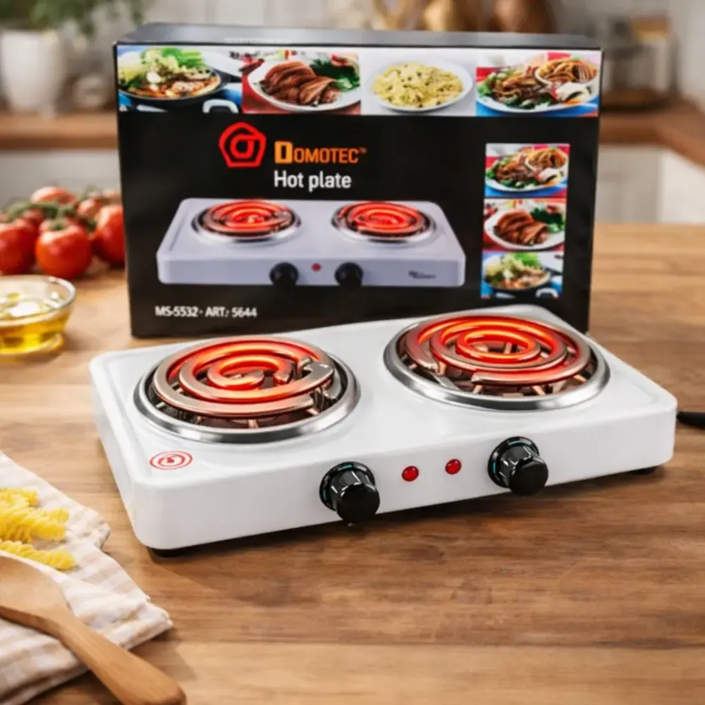 Настольная плита электрическая на 2 конфорки Domotec MS-5532 Коломыя - изображение 1
