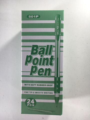 Ручка кулькова 1.0 mm тм Tukzar "TZ 501"зелений (24 шт.) Харків - фото 1