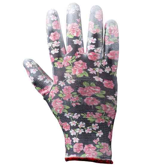 Рукавиці трикотажні з частковим ПУ-покриттям р7 (чорні, манжет) SIGMA (9446481) Київ