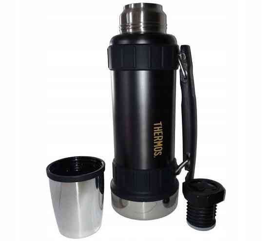Вакуумний термос із ручкою 1.2 літра Thermos "Work Liter Svart" (180010) Нержавіюча сталь Нововолинськ
