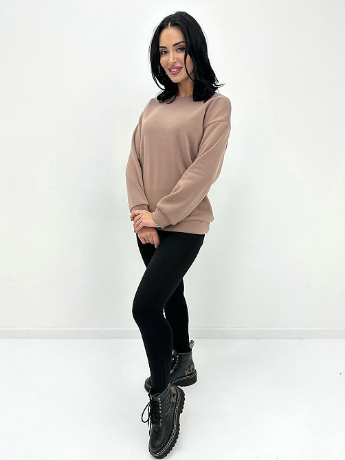 Базовий однотонний світшот "Stand" оптом | Батал Капучіно, 50-52 Київ - фото 1