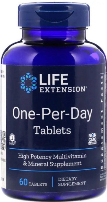 Life Extension One-Per-Day комплекс вітамінів та мінералів, 60 таблеток Київ - фото 1