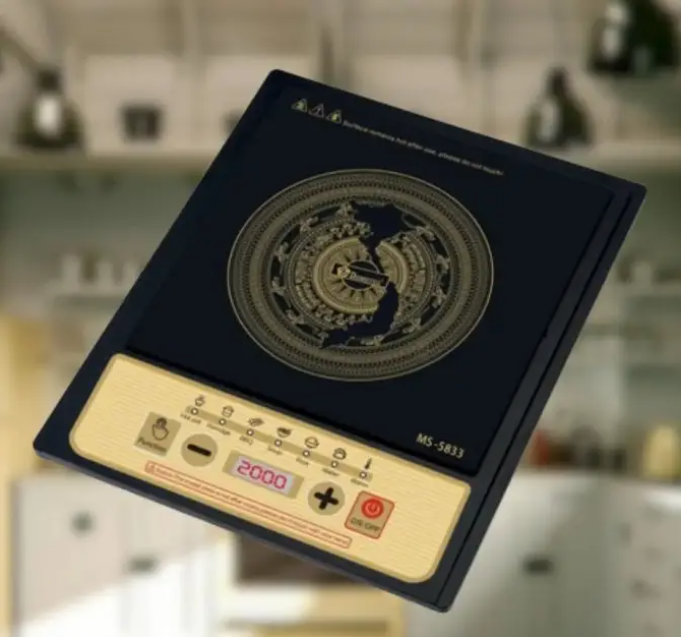 Настільна індукційна електроплита Domotec MS-5833 2000Вт, сенсор, чорна, 1 конфорка Одеса - фото 3