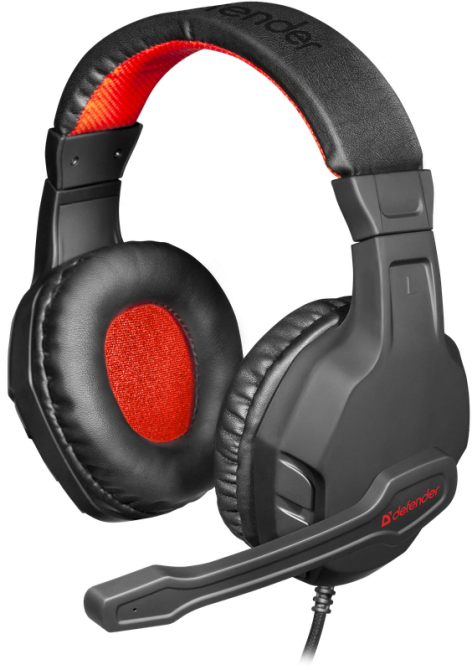 Гарнітура Defender Сujo Black-Red (64505) (6869959) Київ - фото 9