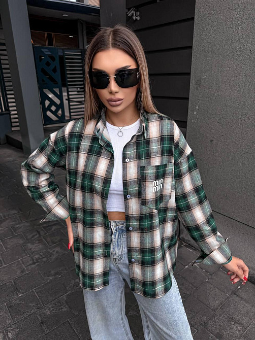 Жіноча сорочка в клітинку ( з накатом) Одеса - фото 3