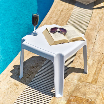 Стол садовый Irak Plastik к шезлонгу белый (4641) Винница - изображение 2