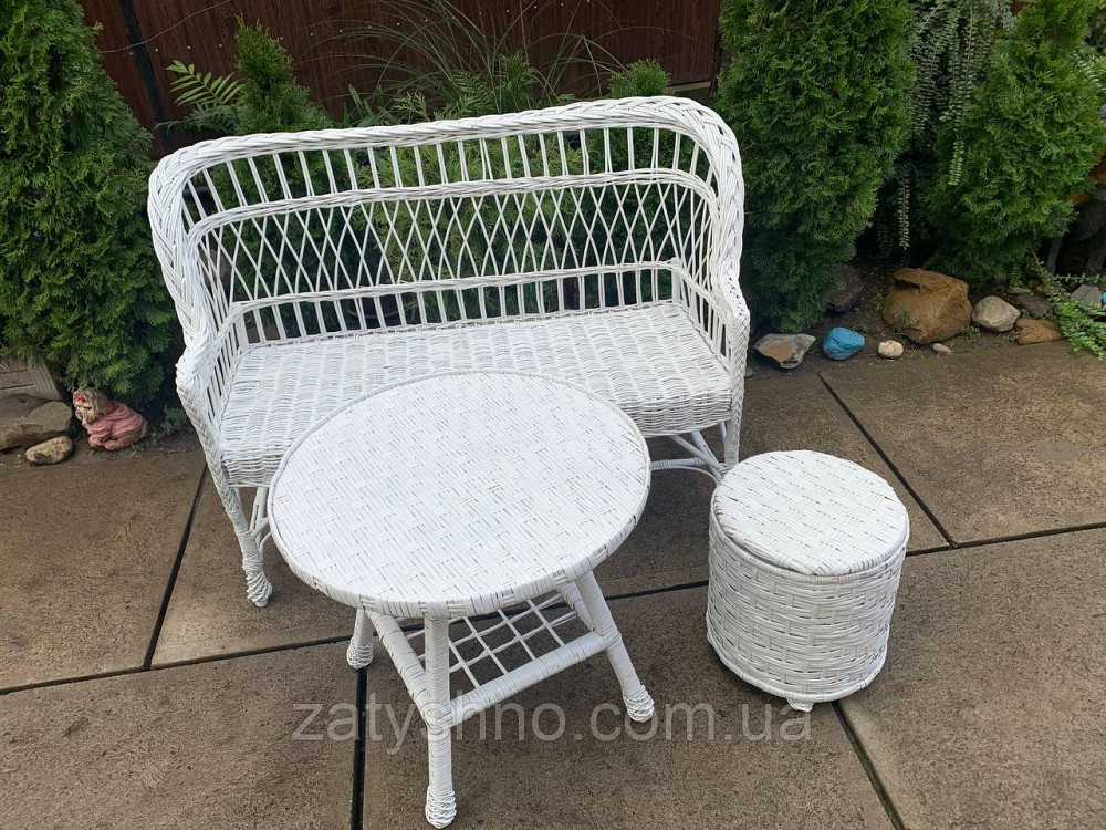 Меблі дерев'яні, з лози, білі Київ - фото 8