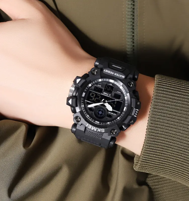 Часы мужские наручные спортивные Skmei 2226 Черный Винница - изображение 7