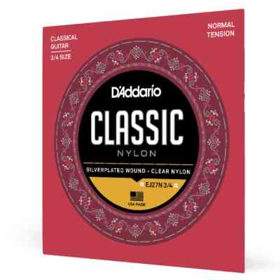 Струни для гітари D'Addario Student Classics Normal Tension 3/4 (EJ27N 3/4) Вінниця