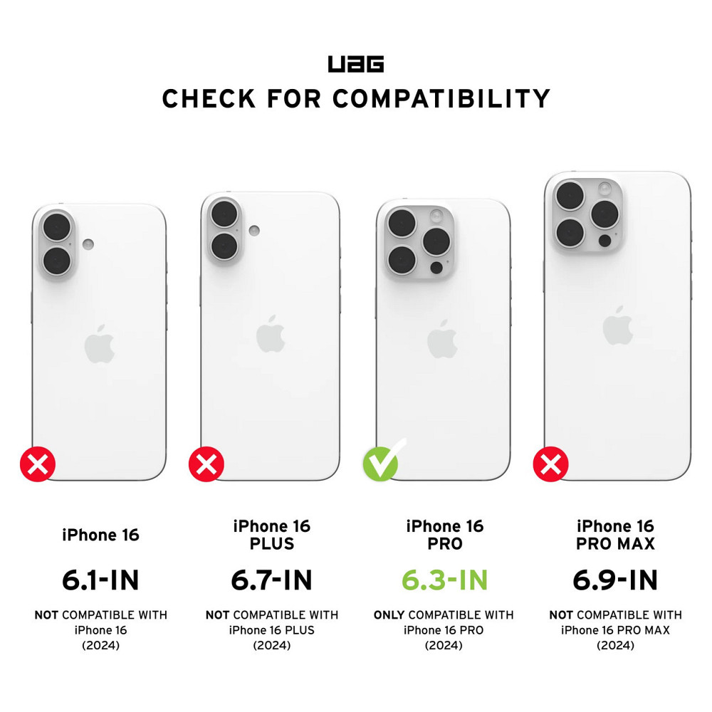 Чохол-накладка Urban Armor Gear Civilian Magsafe для Apple iPhone 16 Pro Mallard (114444115555) ( 19133 ) Харків - фото 7
