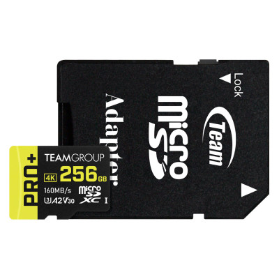 Карта памяти Team 256GB microSDXC class 10 UHS-I U3 V30 A1 Pro+ (TPPMSDX256GIA2V3003) Винница - изображение 1