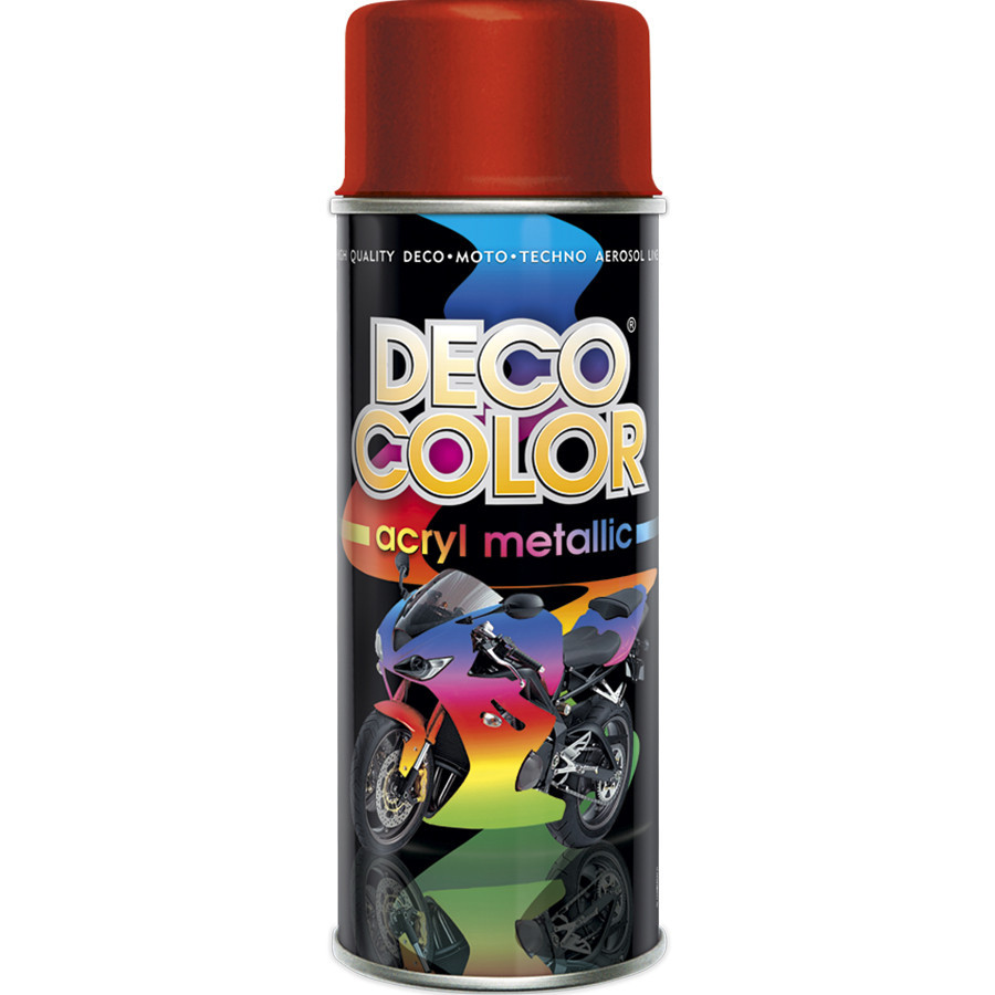 Металлик краска аэрозольная DecoColor красный 400 мл Киев - изображение 1