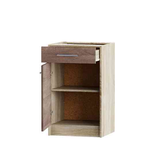 Кухонний модуль нижній з шухлядою Еверест Еко 500 дуб сонома/трюфель (без стільниці) 50х46х82 см (DTM-2792) Львів