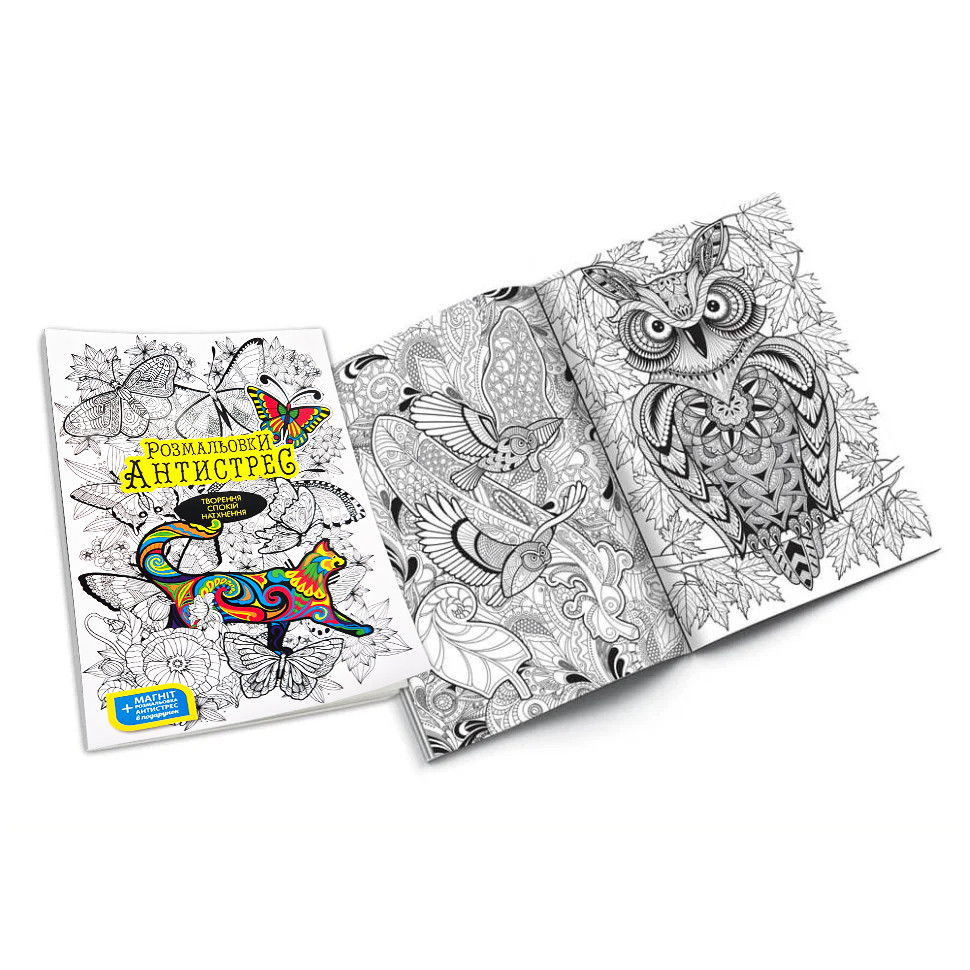 Креативна творчість "Розмальовки Антистрес" RA-01-01U з фломастерами Вінниця - фото 1