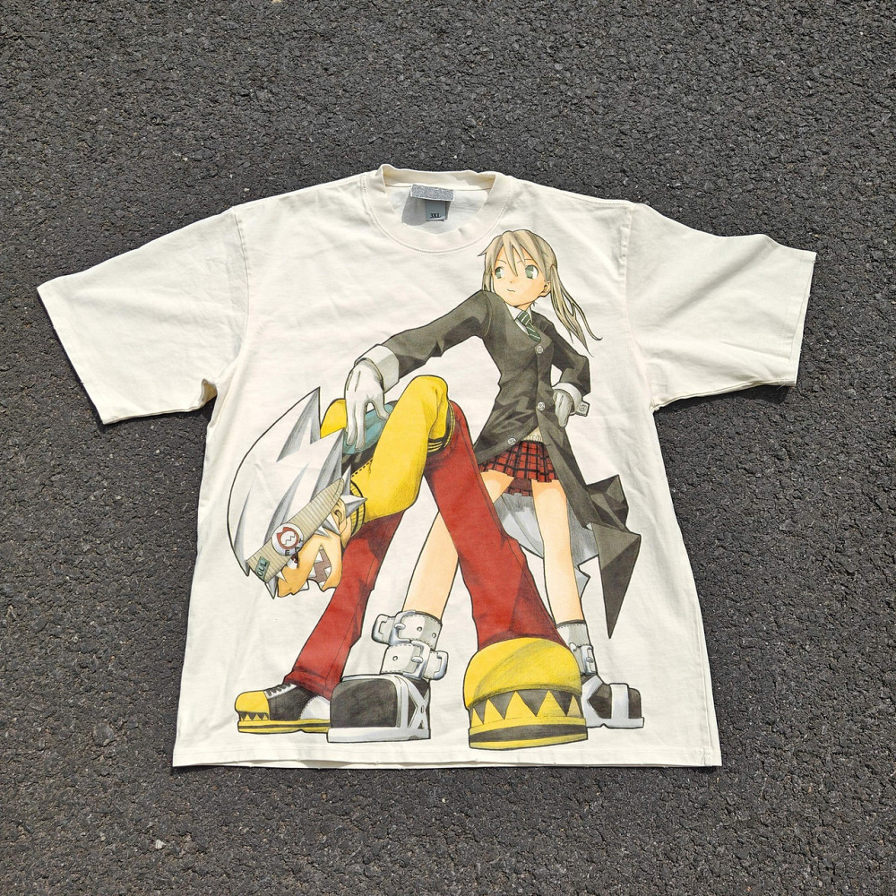 Футболка мужская с принтом аниме Аниме Соул Еатер Мака оверсайз (S/M/L) Черний Днепр - изображение 1