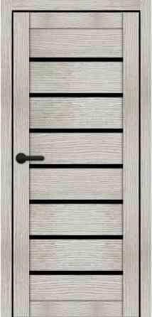 Дверь межкомнатная Порталино PL-02 горная модрина черное стекло Киев