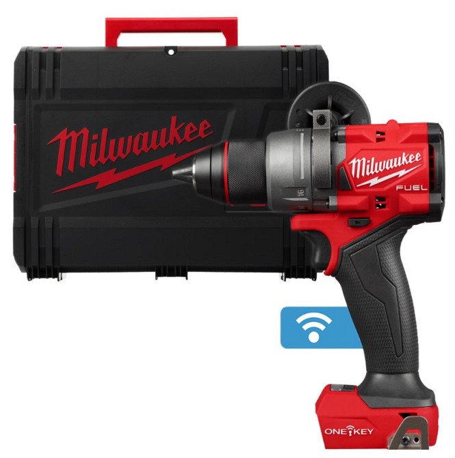 Дрель-шуруповерт аккумуляторный бесщеточный MILWAUKEE, M18 ONEDD3-0X, 158Нм (каркас, клипса для ремня, боковая рукояти, HDкейс) Одесса - изображение 1