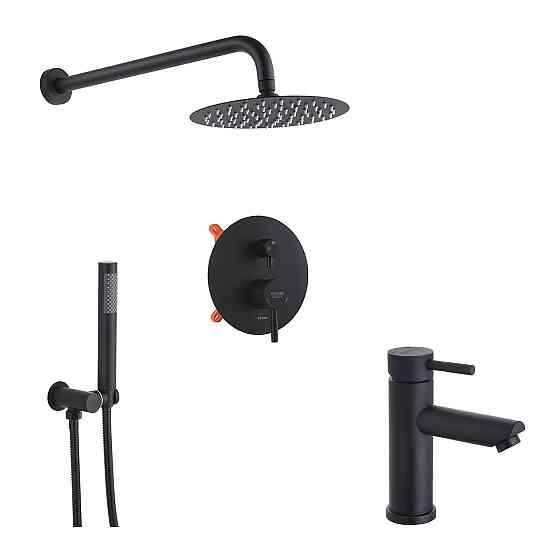 Набор 2 в 1 душевая система Kroner Edelstahl Klassisch-SCH082 + смеситель Edelstahl Klassisch-SCH010 Киев