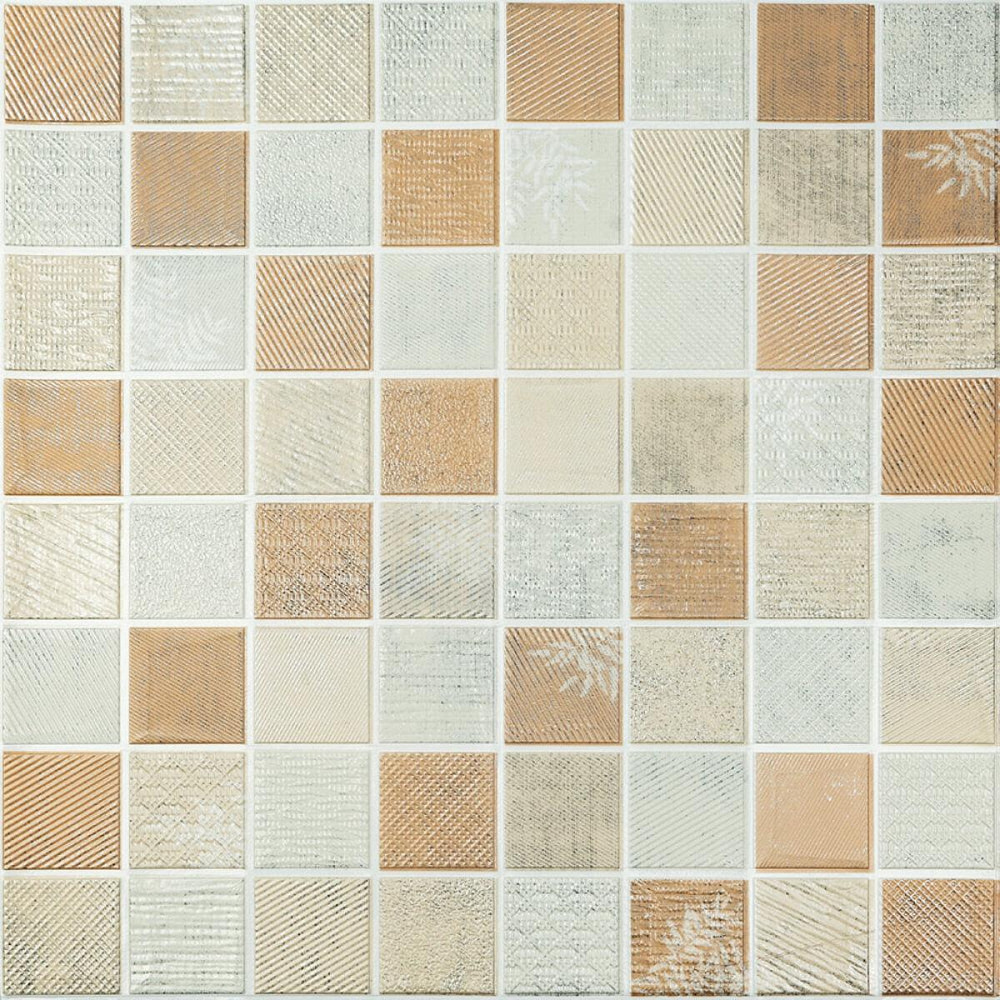 Панель стеновая 3D 700х700х4мм Мозаика бежевая SW-00002011 Днепр - изображение 1