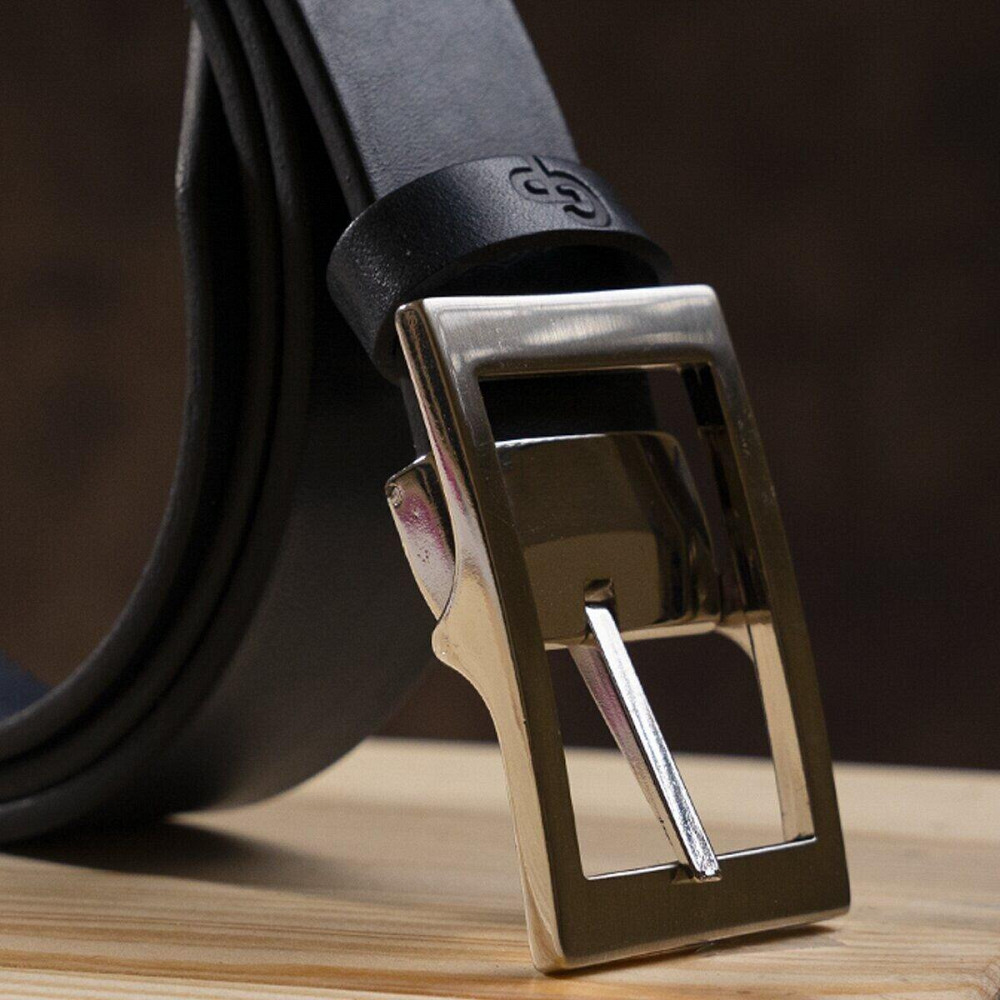 Ремень мужской кожаный Синий (GRANDE PELLE) Киев - изображение 1