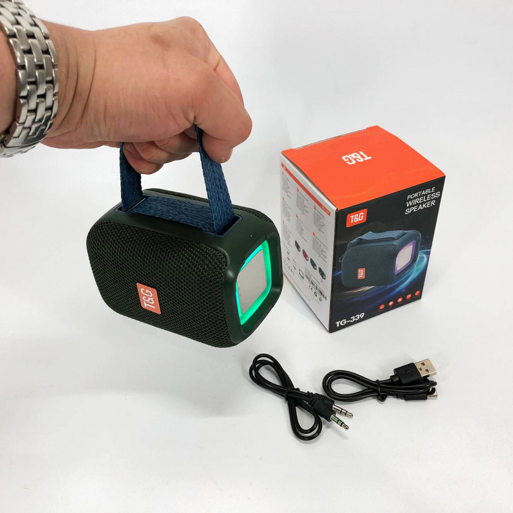 Портативна колонка з підтримкою bluetooth TG339, Портативна блютуз колонка світлодіодна IU-83 Львів - фото 7