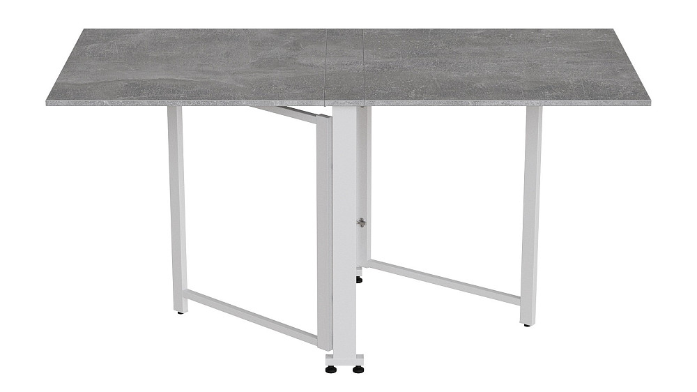 Стіл-книга трансформер Оріон 2 Ferrum-decor 750x1520x730 Білий метал ДСП Бетон 16 мм (FRD-104596) Львів - фото 5