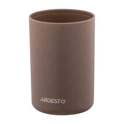 Набор для ванной комнаты Ardesto Minimalism 3 предмета Тауп 360 мл (ARHB3112CB) Винница