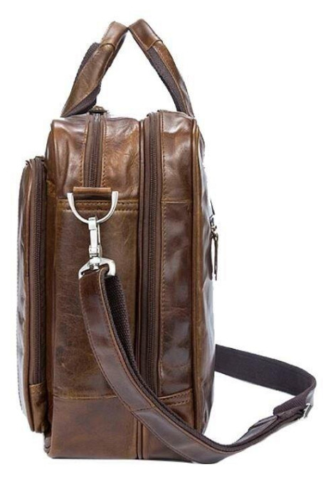 Мужская кожаная сумка Vintage 14769 Коричневая Киев - изображение 8