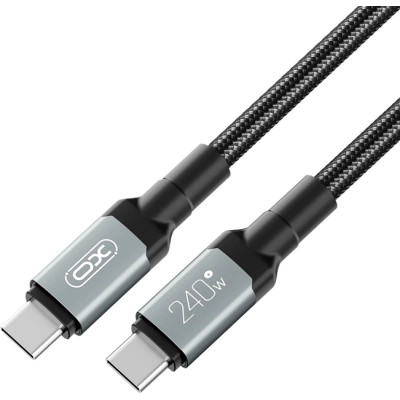 Дата кабель USB-C to USB-C NBQ264B-CC black XO (NB-Q264B-CC.black) Вінниця - фото 3
