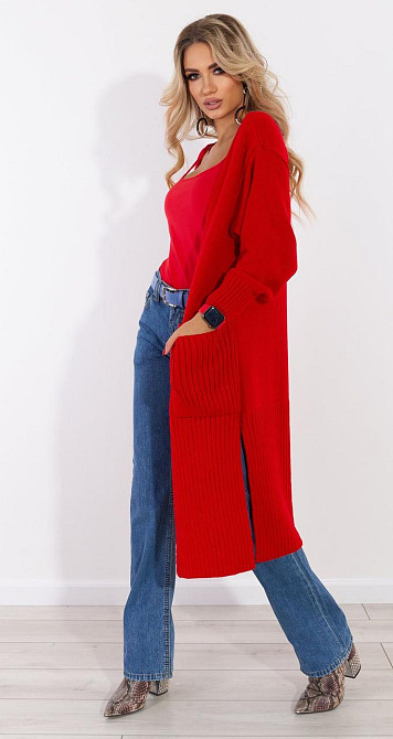 Красный кардиган (42-44) Киев - изображение 2